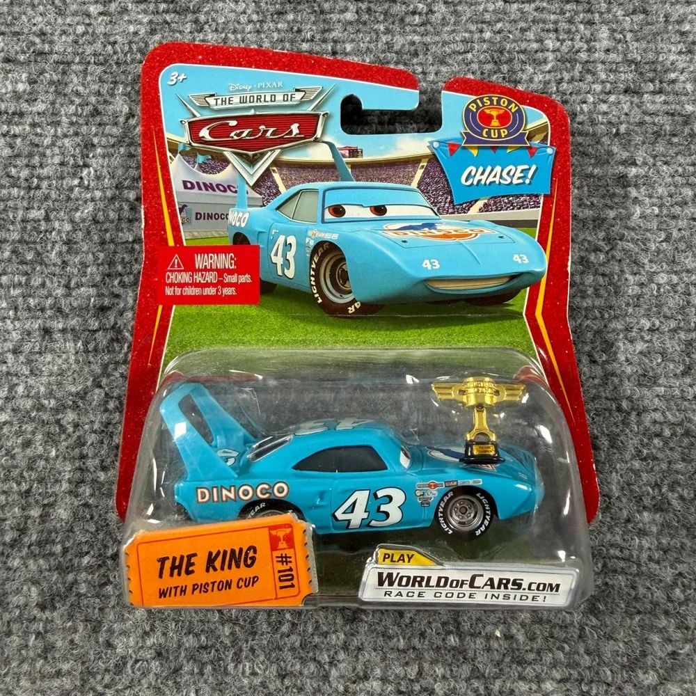 Mattel Disney Cars Blue The King With Piston Cup Chase Diecast Toy Car